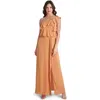 Bcbgmaxazria Dahlia Womens Bridesmaid Formal Evening Dress In Brown