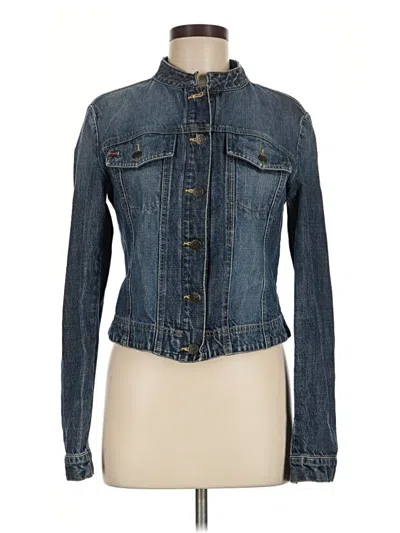 Pre-owned Bcbgmaxazria Denim Jacket In Blue