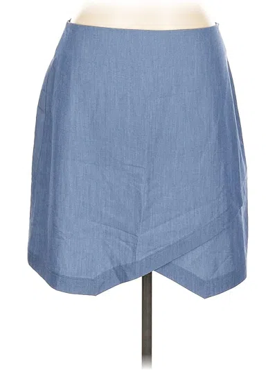 Pre-owned Bcbgmaxazria Denim Skirt In Blue