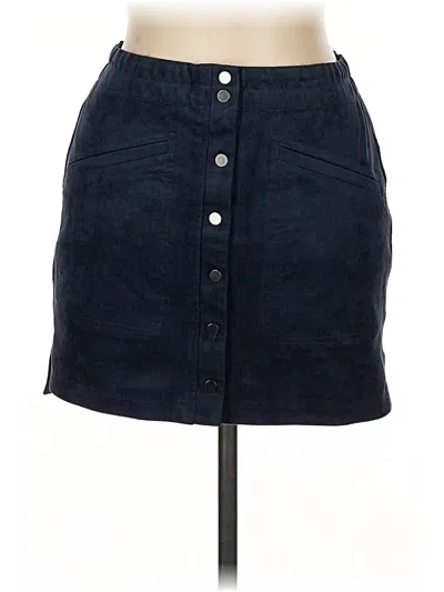 Pre-owned Bcbgmaxazria Denim Skirt In Blue