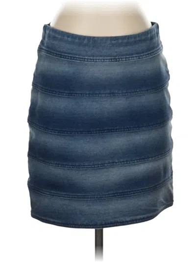 Pre-owned Bcbgmaxazria Denim Skirt In Blue