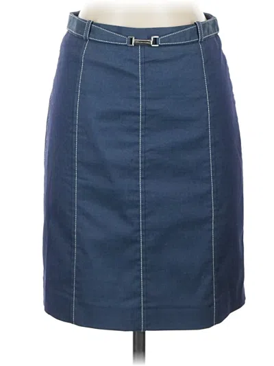 Pre-owned Bcbgmaxazria Denim Skirt In Blue