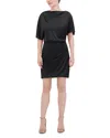 Bcbgmaxazria Draped Sheath Dress In Noir