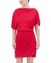 Bcbgmaxazria Draped Sheath Dress In Salsa