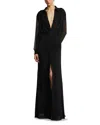 Bcbgmaxazria Embellished Shirt Gown In Black