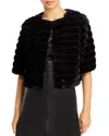 Bcbgmaxazria Faux Fur Shrug In Black