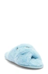 Bcbgmaxazria Faux Fur Slide Slipper In Blue