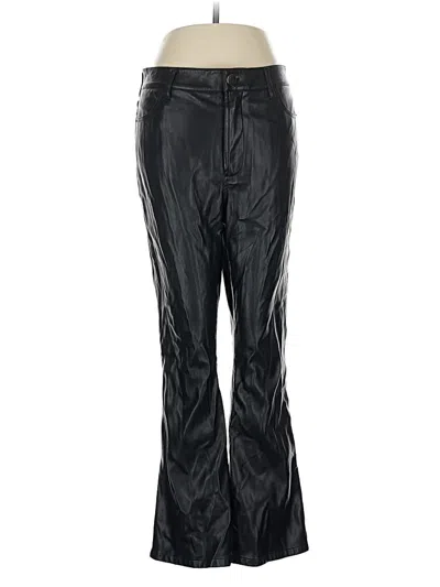 Pre-owned Bcbgmaxazria Faux Leather Pants In Black