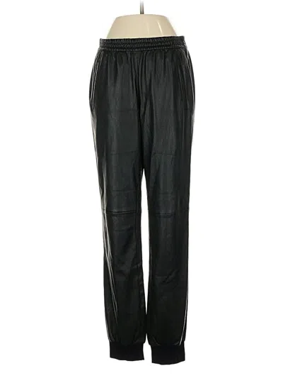 Pre-owned Bcbgmaxazria Faux Leather Pants In Black
