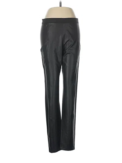 Pre-owned Bcbgmaxazria Faux Leather Pants In Black