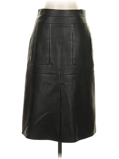 Pre-owned Bcbgmaxazria Faux Leather Skirt In Black