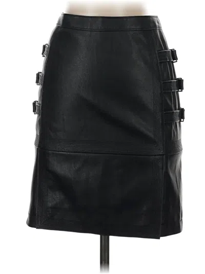 Bcbgmaxazria Faux Leather Skirt In Black