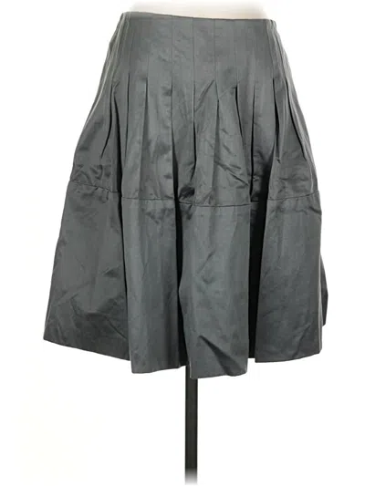 Pre-owned Bcbgmaxazria Faux Leather Skirt In Gray