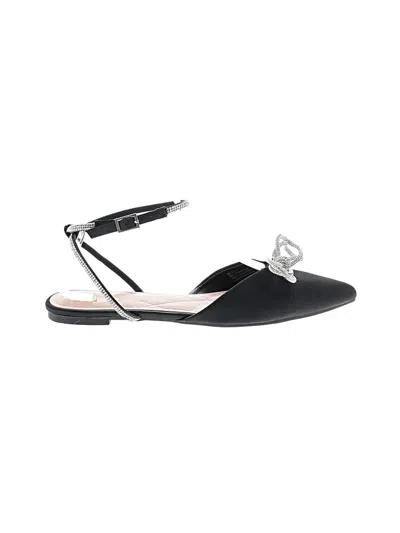 Pre-owned Bcbgmaxazria Flats In Black