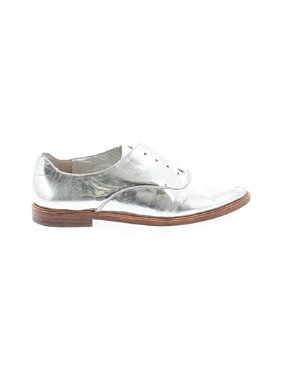 Pre-owned Bcbgmaxazria Flats In Silver