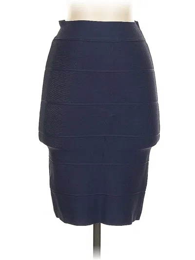 Pre-owned Bcbgmaxazria Formal Skirt In Blue