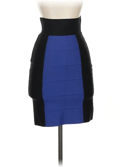Pre-owned Bcbgmaxazria Formal Skirt In Blue