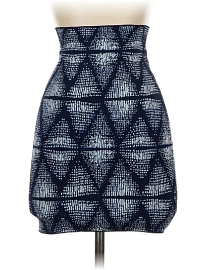 Pre-owned Bcbgmaxazria Formal Skirt In Blue