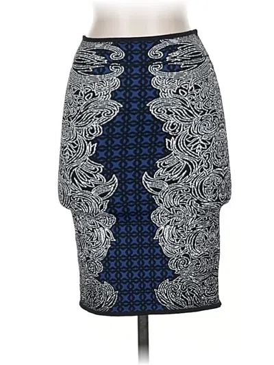 Pre-owned Bcbgmaxazria Formal Skirt In Blue