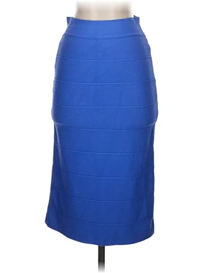 Pre-owned Bcbgmaxazria Formal Skirt In Blue