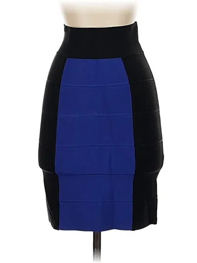 Pre-owned Bcbgmaxazria Formal Skirt In Blue