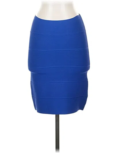 Pre-owned Bcbgmaxazria Formal Skirt In Blue