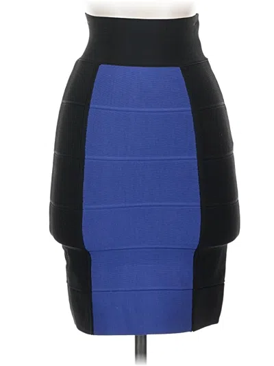 Pre-owned Bcbgmaxazria Formal Skirt In Blue