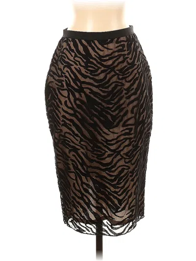 Pre-owned Bcbgmaxazria Formal Skirt In Brown