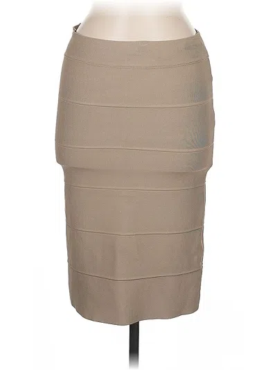 Pre-owned Bcbgmaxazria Formal Skirt In Brown