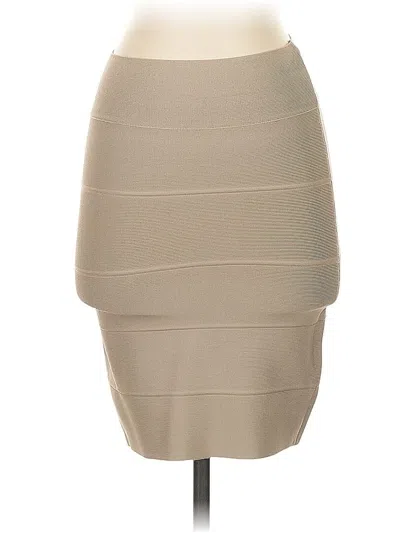 Pre-owned Bcbgmaxazria Formal Skirt In Brown