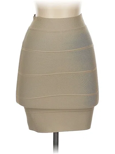 Pre-owned Bcbgmaxazria Formal Skirt In Brown