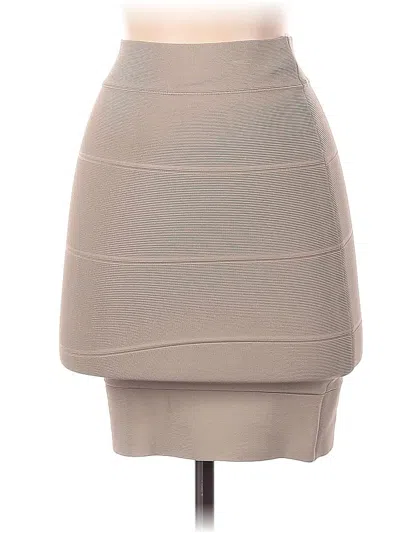Pre-owned Bcbgmaxazria Formal Skirt In Brown