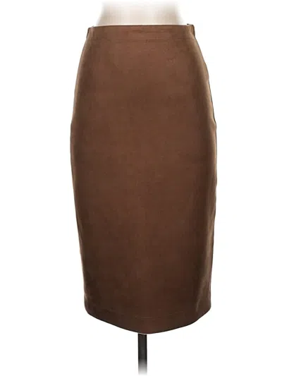 Pre-owned Bcbgmaxazria Formal Skirt In Brown