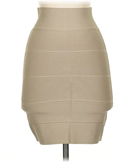 Pre-owned Bcbgmaxazria Formal Skirt In Brown