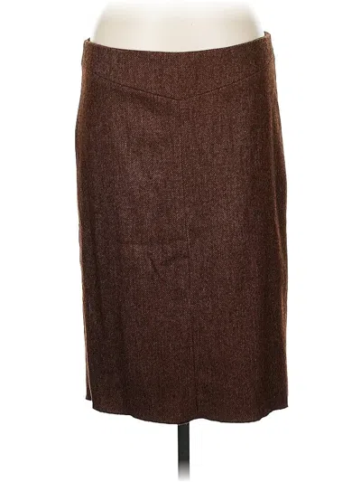 Pre-owned Bcbgmaxazria Formal Skirt In Brown