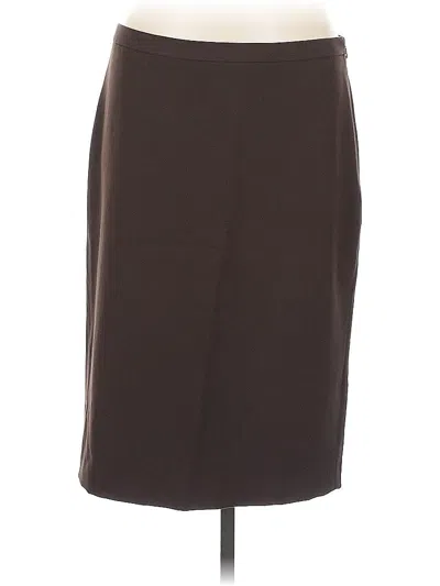 Pre-owned Bcbgmaxazria Formal Skirt In Brown
