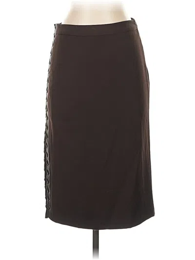 Pre-owned Bcbgmaxazria Formal Skirt In Brown