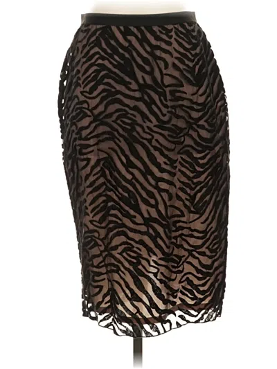 Pre-owned Bcbgmaxazria Formal Skirt In Brown