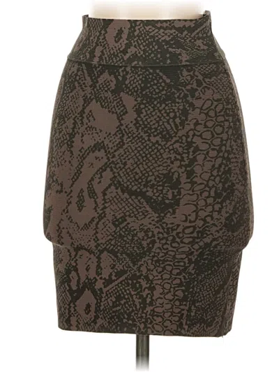 Pre-owned Bcbgmaxazria Formal Skirt In Brown