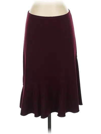 Pre-owned Bcbgmaxazria Formal Skirt In Burgundy
