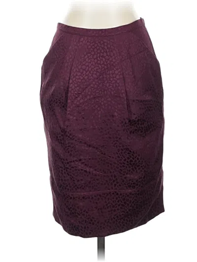Pre-owned Bcbgmaxazria Formal Skirt In Burgundy