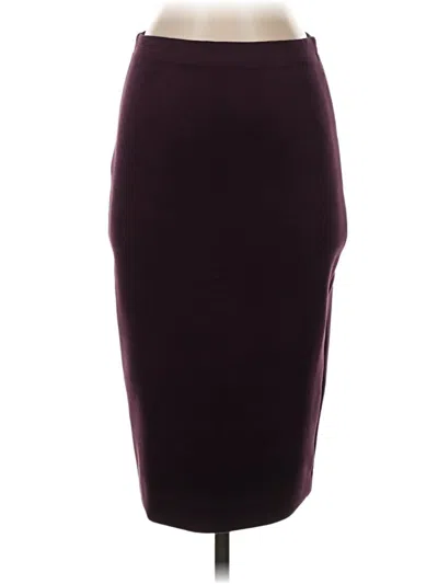 Pre-owned Bcbgmaxazria Formal Skirt In Burgundy