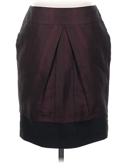 Pre-owned Bcbgmaxazria Formal Skirt In Burgundy
