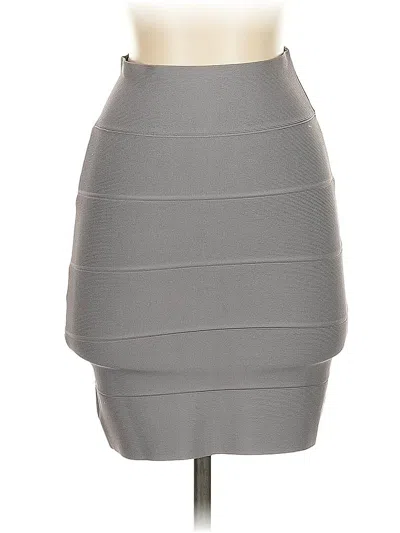 Pre-owned Bcbgmaxazria Formal Skirt In Gray