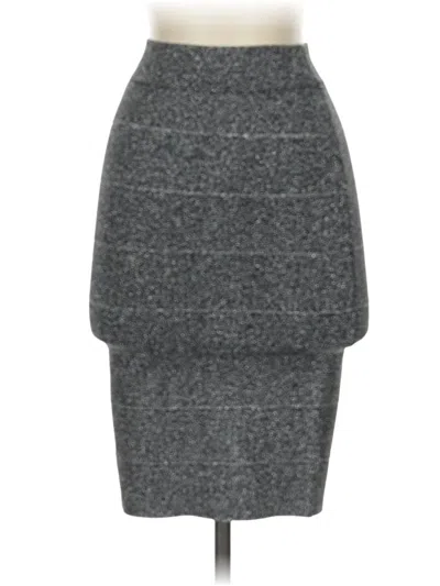 Pre-owned Bcbgmaxazria Formal Skirt In Gray