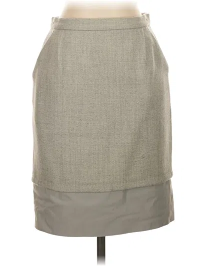 Pre-owned Bcbgmaxazria Formal Skirt In Gray