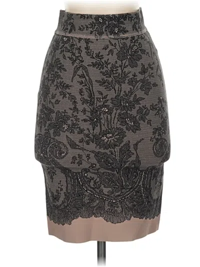 Pre-owned Bcbgmaxazria Formal Skirt In Gray