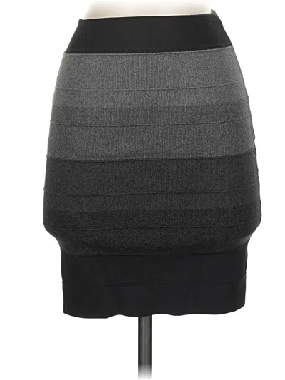 Pre-owned Bcbgmaxazria Formal Skirt In Gray