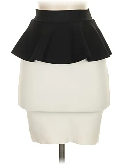Pre-owned Bcbgmaxazria Formal Skirt In Ivory