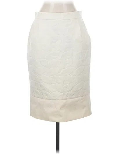 Pre-owned Bcbgmaxazria Formal Skirt In Ivory